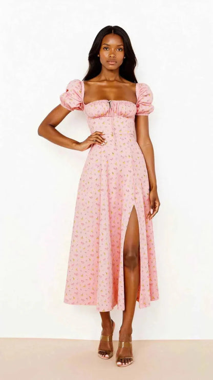 Robe midi sculptante Robe trapèze