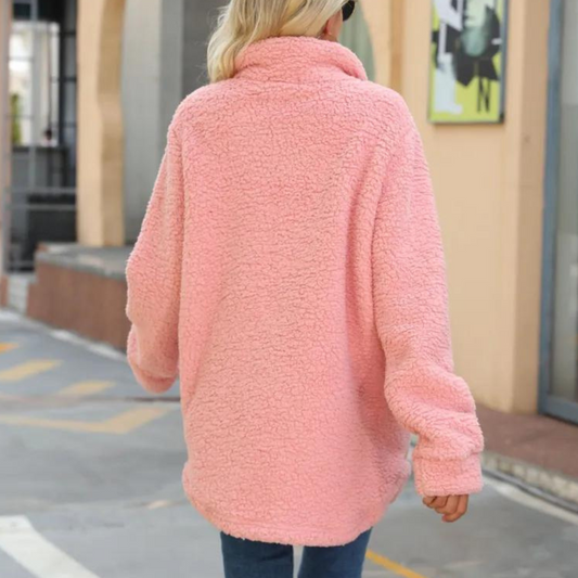 Elegante Winterjacke Damen Fluffy Design - IdealeKleiden