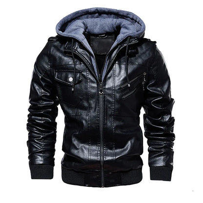 Blouson en cuir pour homme Robuste et élégant