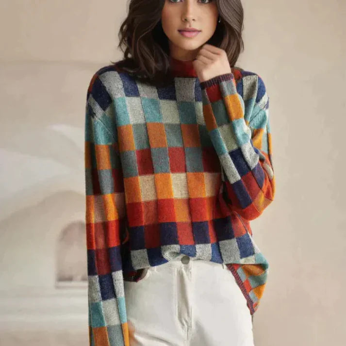 Pull patchwork traditionnel roumain