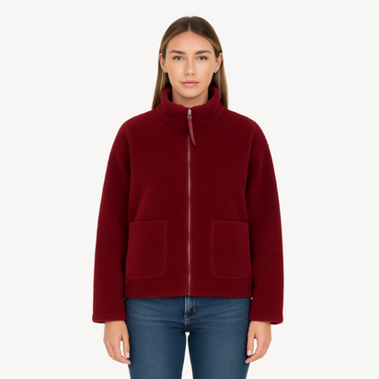 Polaire femme confortable zippée douce