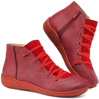 Bottines stylées en similicuir