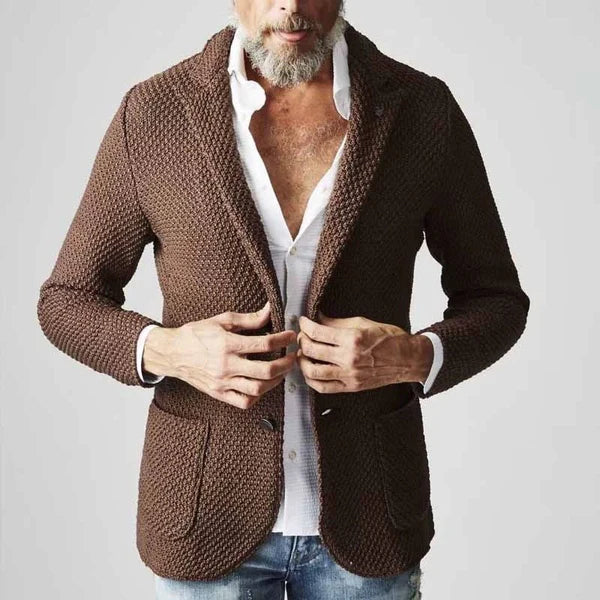 Blazer à chevrons pour homme, classique et élégant