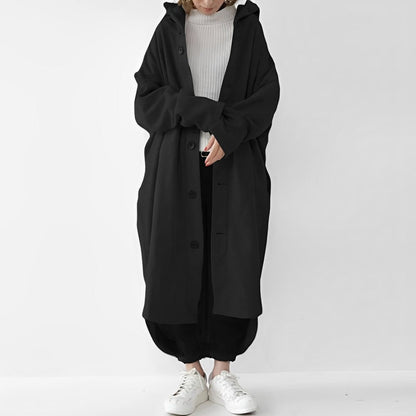 Trench-coat long pratique pour femme