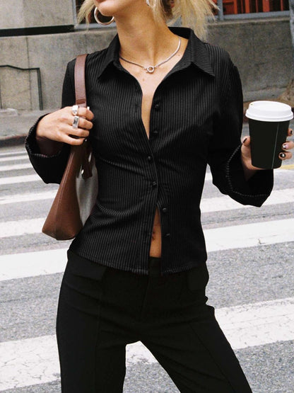 Chemisier Vintage Femme Élégant