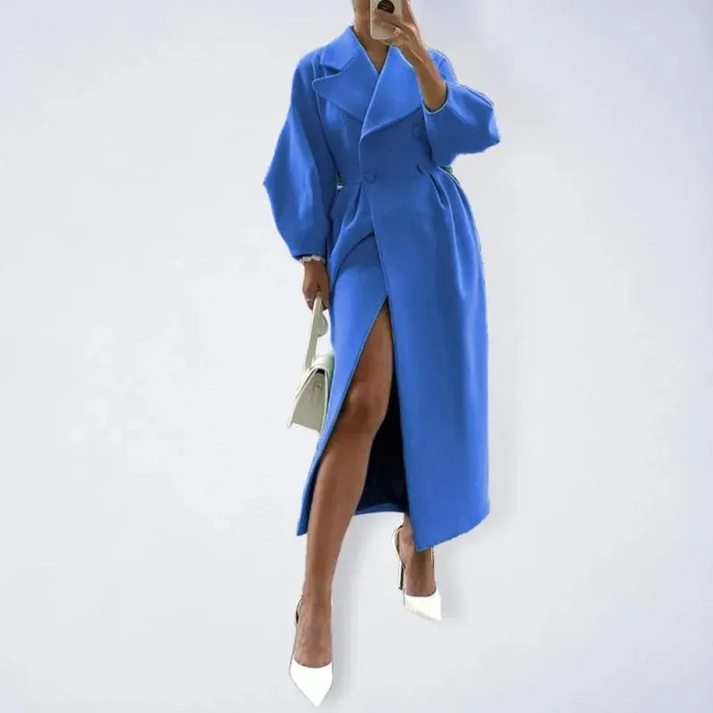 Manteau en laine rétro pour femme style vintage