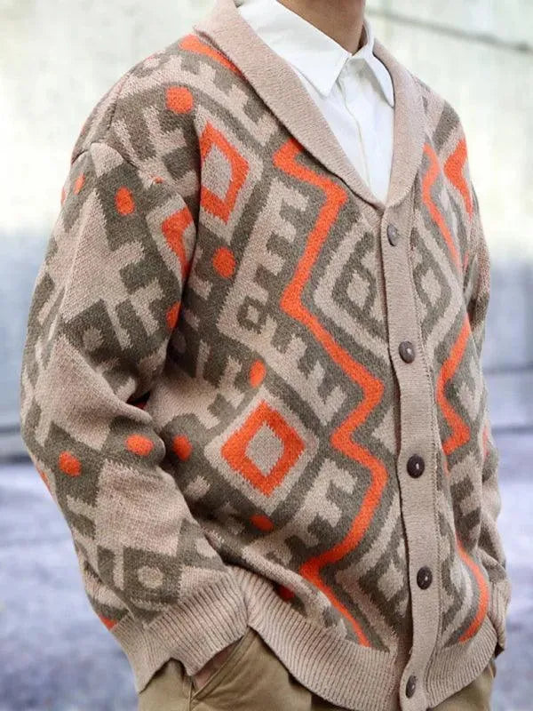 Herren Strickjacke Warm Pullover Qualität - IdealeKleiden