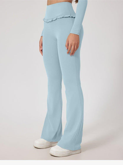 Yoga Pantalon Femme Qualité Volants Détail
