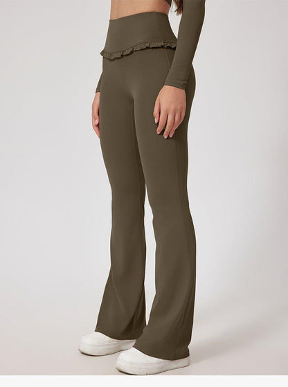 Yoga Pantalon Femme Qualité Volants Détail