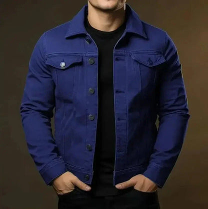 Veste en jean élégante pour homme en coton robuste