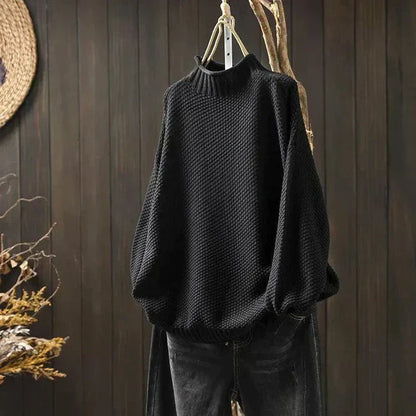 Sweat-shirt oversize confortable Col roulé