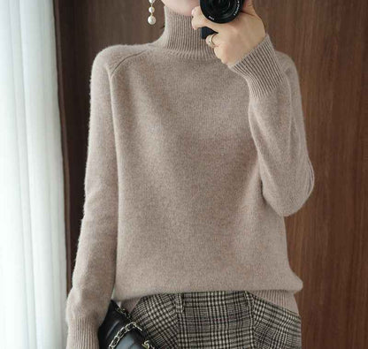 Pull col roulé confortable et ample