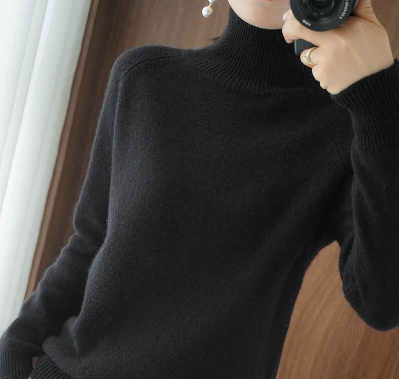 Pull col roulé confortable et ample