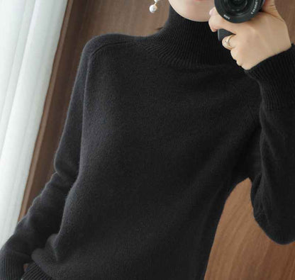 Pull col roulé confortable et ample