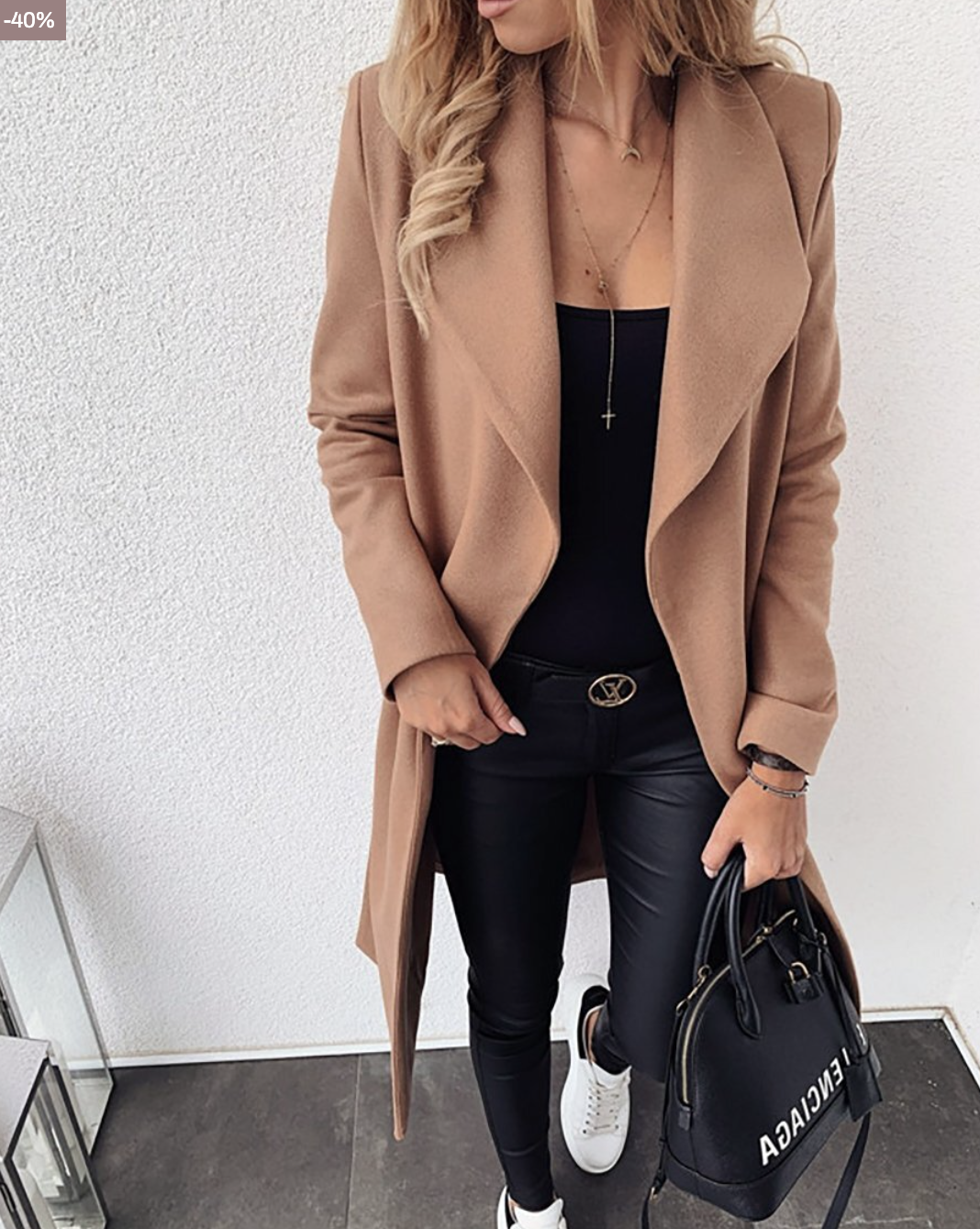 Veste d'hiver élégante pour femme rose