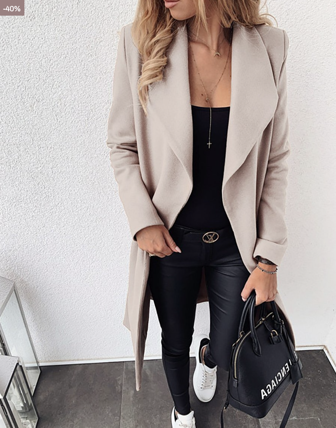Veste d'hiver élégante pour femme rose