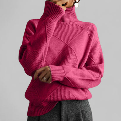 Pull col roulé femme Confortable Ample