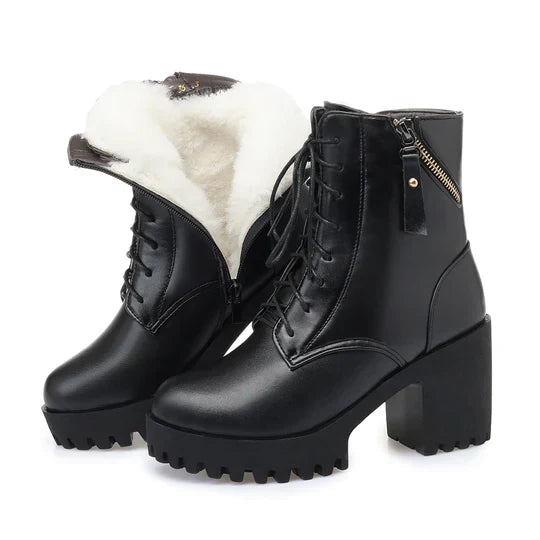 Bottes d'hiver élégantes pour femmes, design de luxe