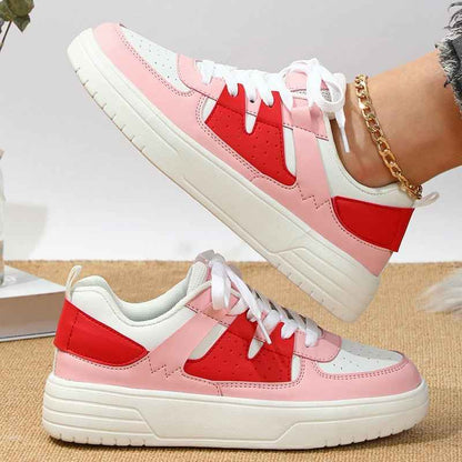 Ruby - Baskets rétro à grosses semelles et touches colorées