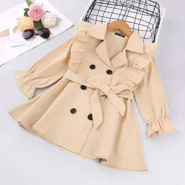 Trenchs à volants mignons pour filles