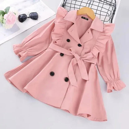 Trenchs à volants mignons pour filles