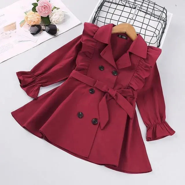 Trenchs à volants mignons pour filles