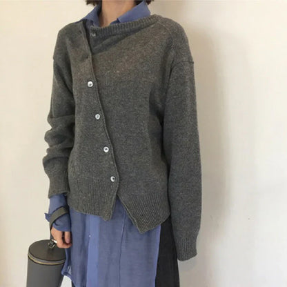 Cardigan doux en cachemire et laine pour femme