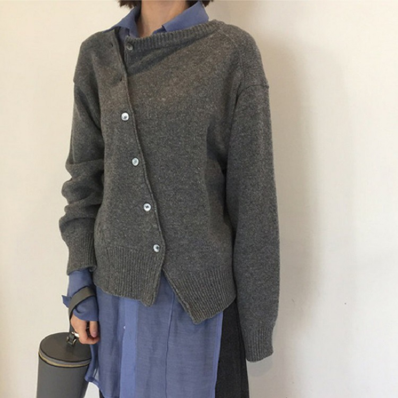 Cardigan doux pour femme en cachemire oversize pour l'automne