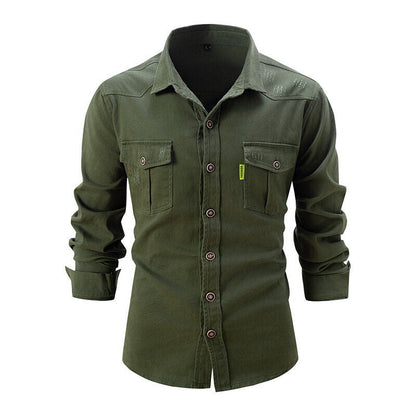 Chemise en jean décontractée avec poches