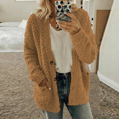 Cardigan en tricot souple Décontracté Maille grosse Confortable