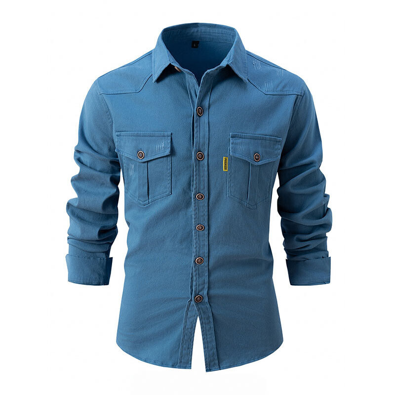 Chemise en jean décontractée avec poches
