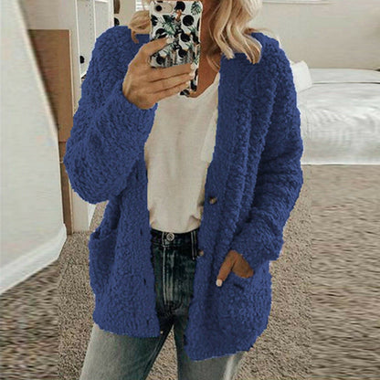 Cardigan en tricot souple Décontracté Maille grosse Confortable