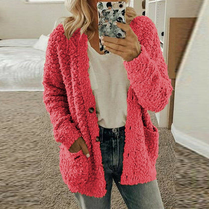 Weiche Strickcardigan Lässig Grobmasche Bequem - IdealeKleiden