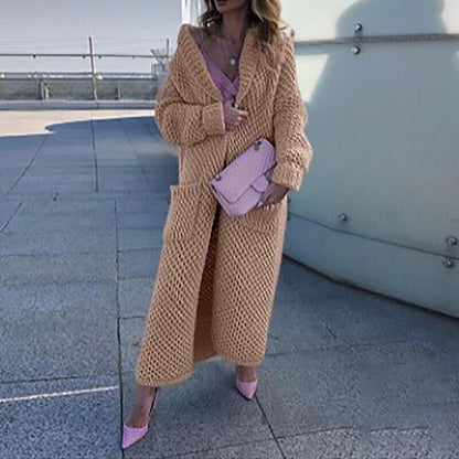 Pull long gilet élégant oversize pour femme