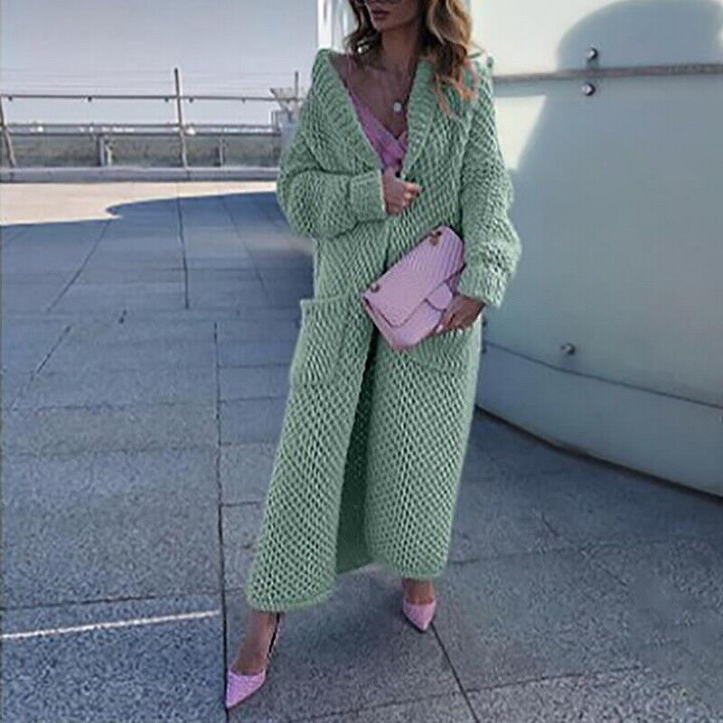 Pull long gilet élégant oversize pour femme