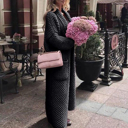 Pull long gilet élégant oversize pour femme