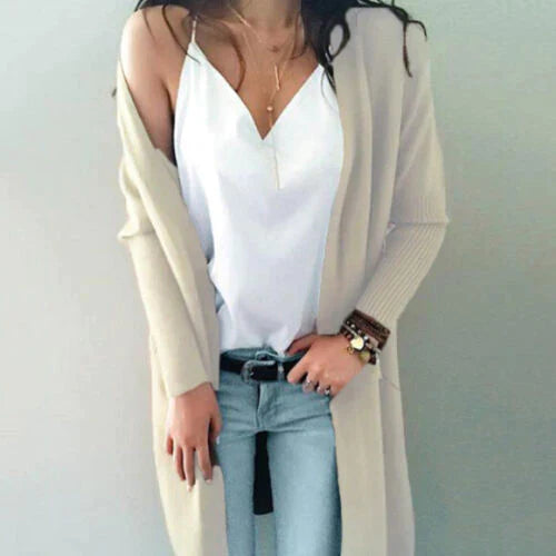 Gilets longs souples pour femme
