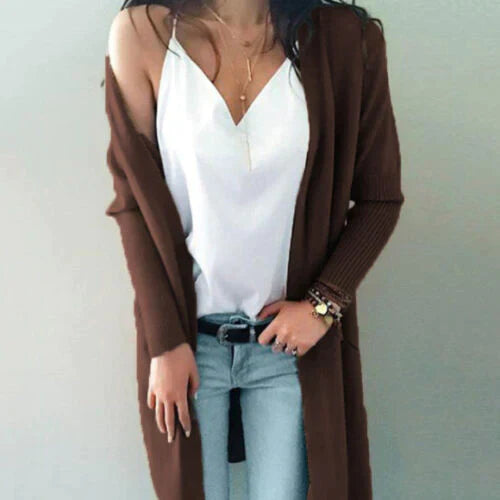 Gilets longs souples pour femme