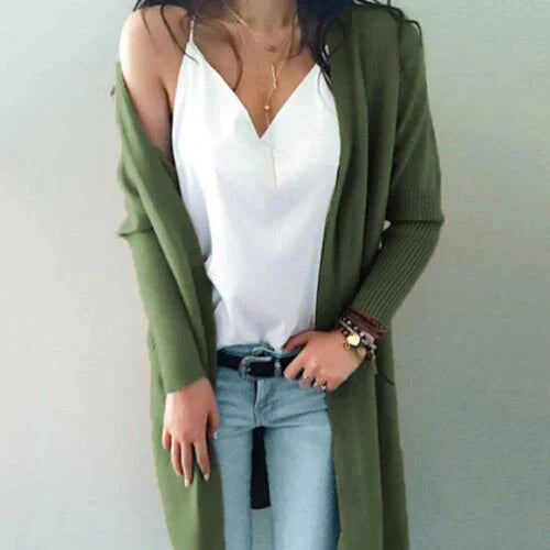 Gilets longs souples pour femme