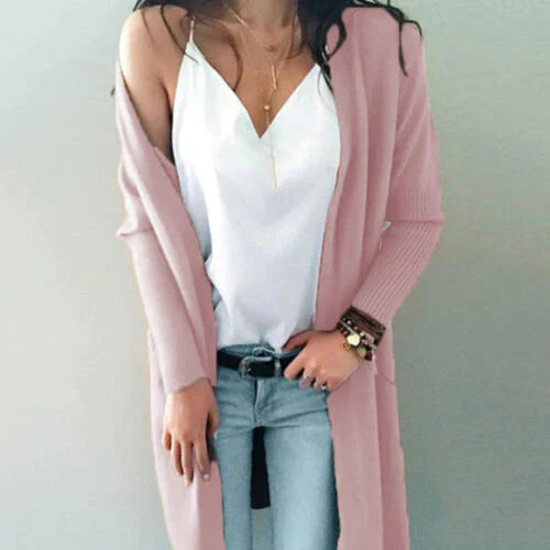 Gilets longs souples pour femme