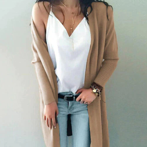 Gilets longs souples pour femme