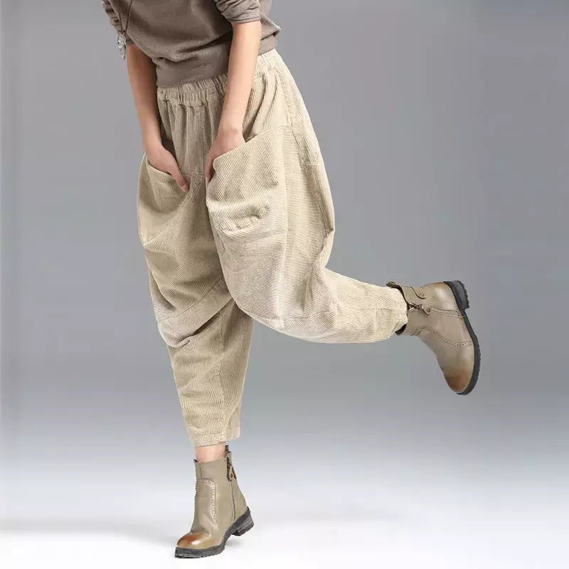 Pantalon Harem Confortable Hiver Style Ample