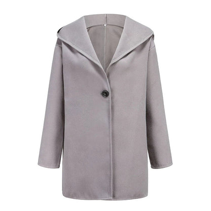 Manteau long d'hiver noir pour femme - Trench-coat élégant pour femmes