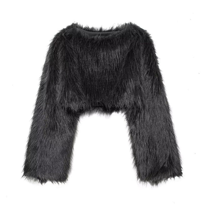 Pull-overs élégants pour femmes | Pull en fausse fourrure à manches larges