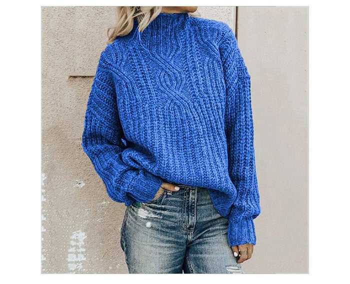 Pull doux pour femmes, motif torsadé