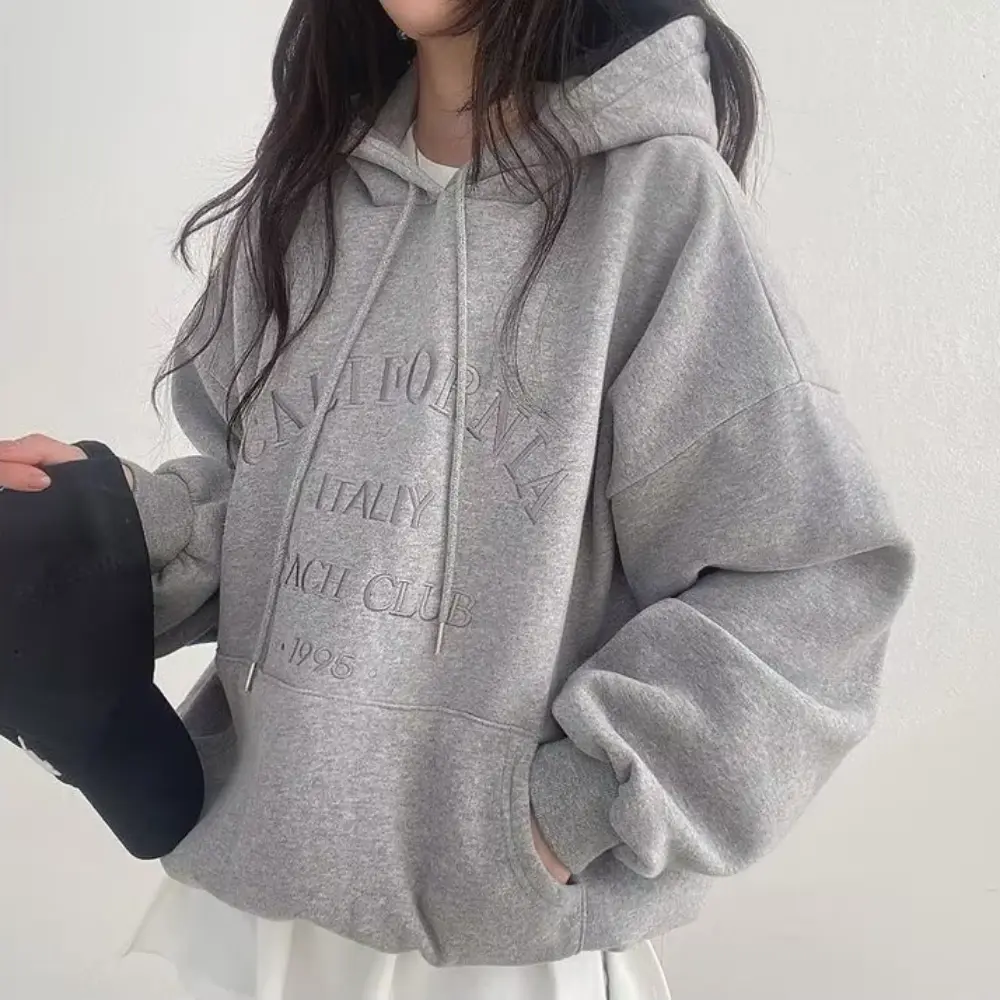 Sweat à capuche polaire chaud femme homme