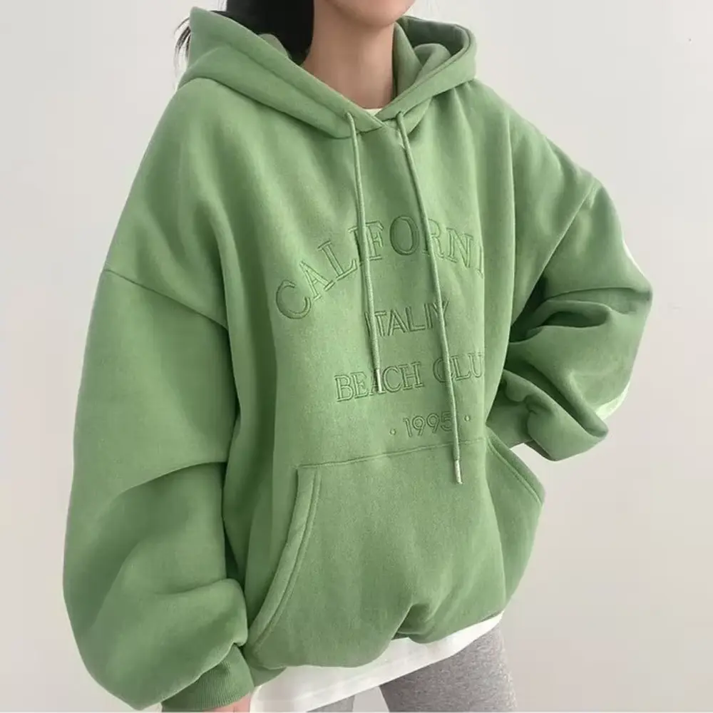 Sweat à capuche polaire chaud femme homme