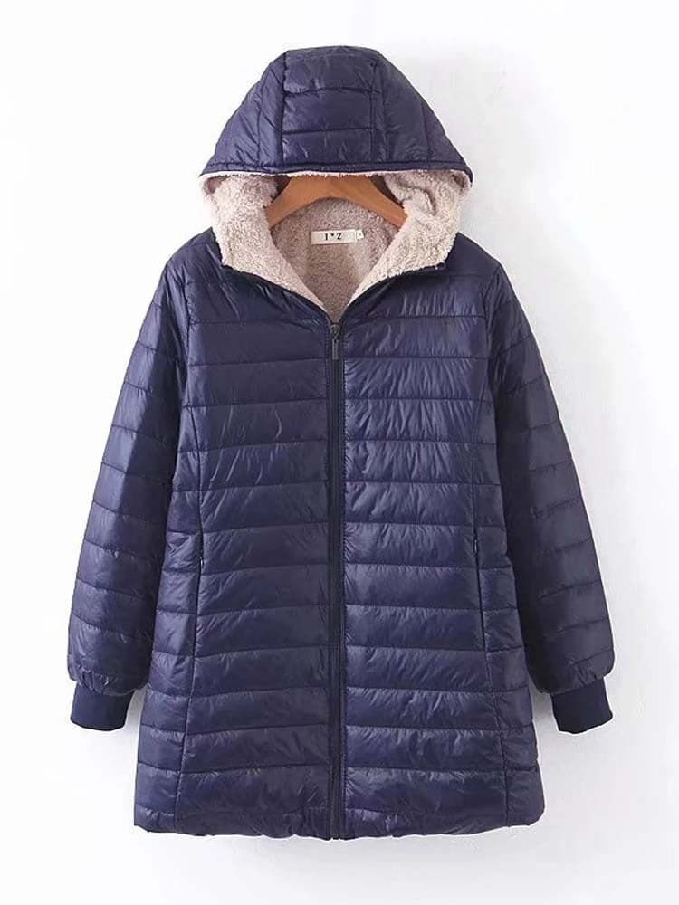 Veste d'hiver chaude isolée mi-longue