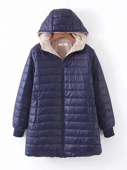 Veste d'hiver chaude isolée mi-longue