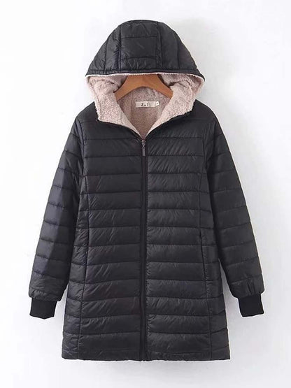 Veste d'hiver chaude isolée mi-longue
